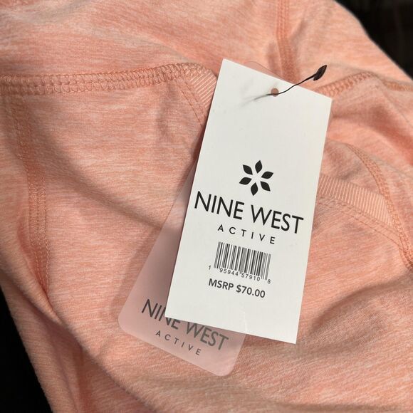 Nine West Active Pants Womens 1X Pink Jogger Sweatpants Drawstring Pockets - Picture 8 of 12